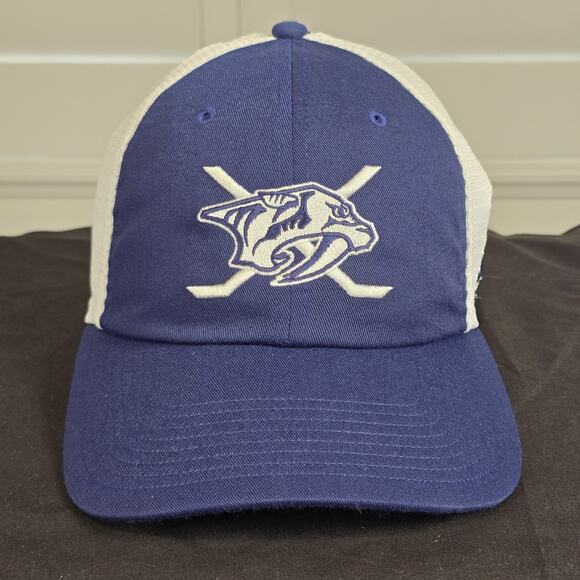 Adidas Mesh Strap-back Nashville Predators Hat - NWT - Picture 1 of 7
